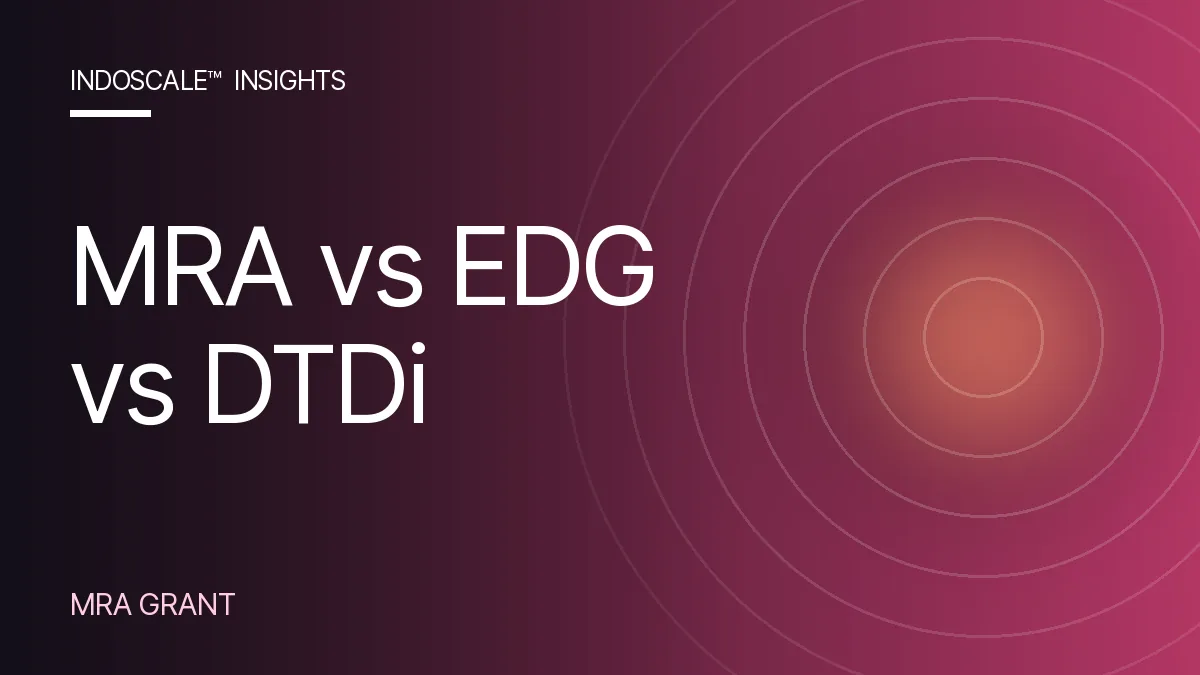 MRA vs EDG vs DTDi: Which Singapore Scheme Fits Your Indonesia Expansion?