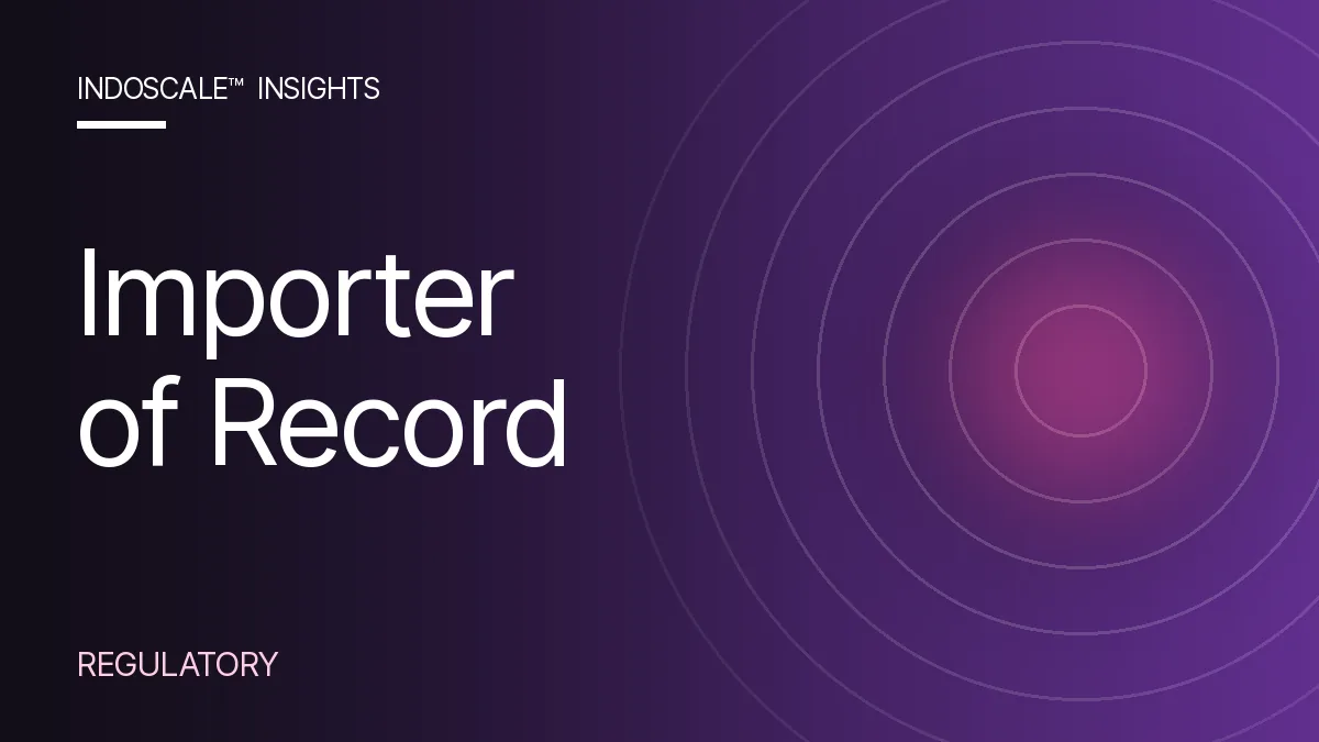 Importer of Record in Indonesia: How to Ship Before You Have an Entity