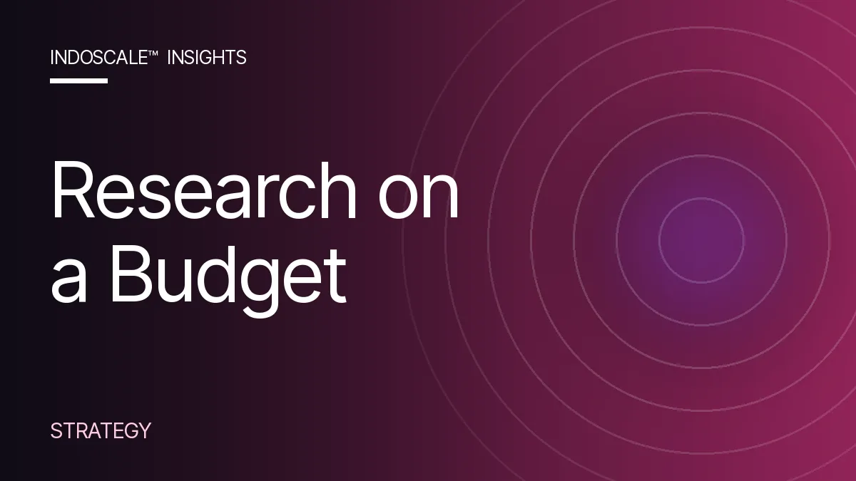 Market Research in Indonesia on an SME Budget